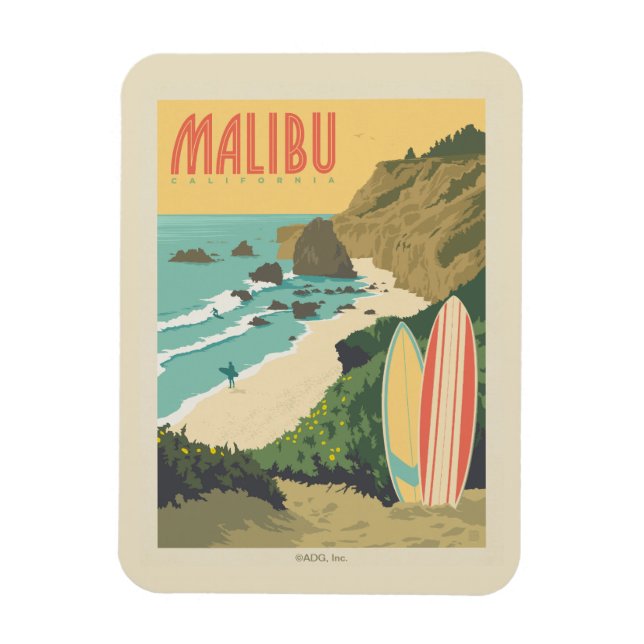 Malibu, Kalifornien Magnet (Vertikal)