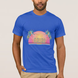 Malibu, Kalifornien Sol, Handflatan Graphic T-shir T Shirt