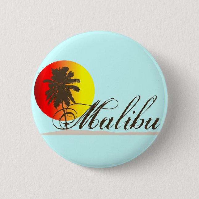 Malibu Kalifornien souvenir Knapp (Framsida)