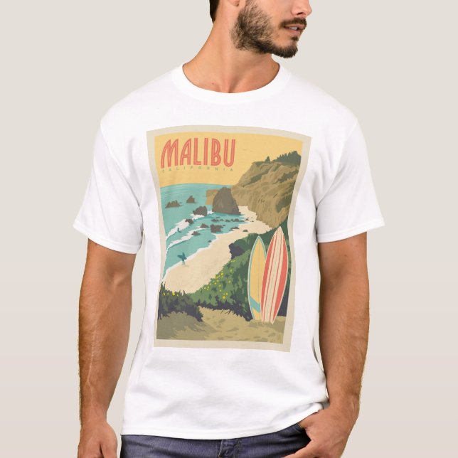 Malibu, Kalifornien T Shirt (Framsida)