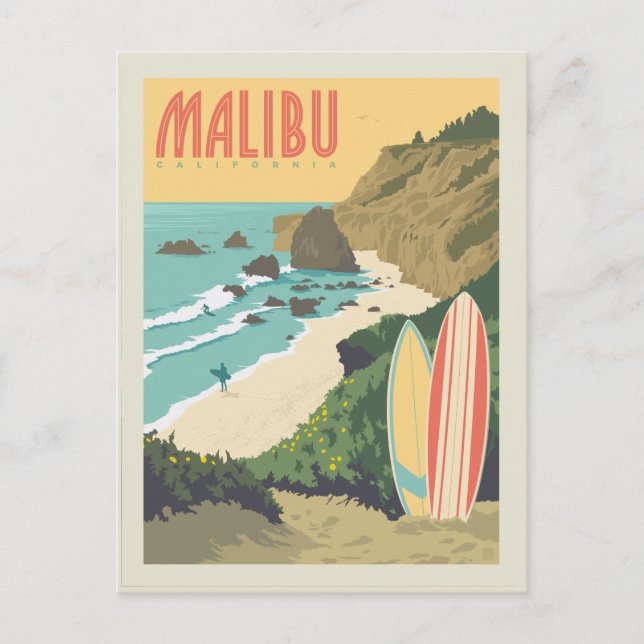 Malibu, Kalifornien Vykort (Framsida)