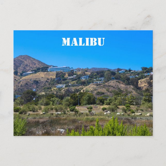 Malibu, Kaliforniens vykort (Framsida)