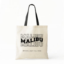 Malibu-konventets välkomstskylt - Bag Trade Show T