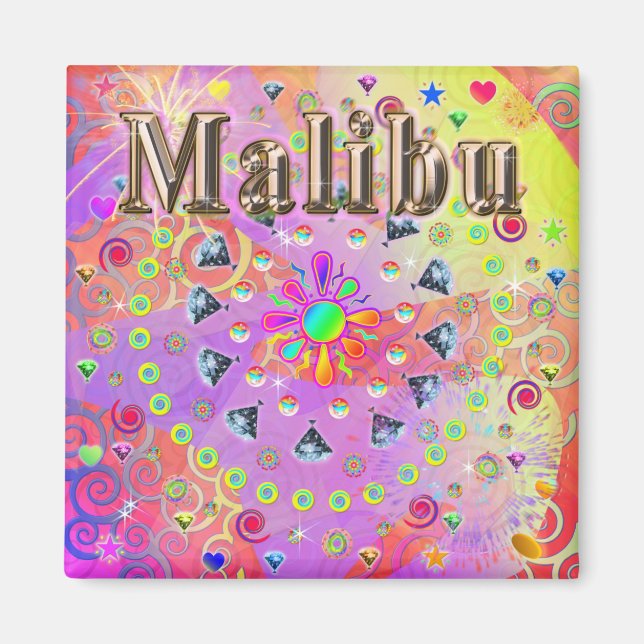Malibu Lucky Golden Magnet (Framsidan)