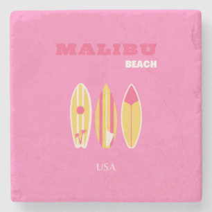 Malibu, Malibu Beach, Kalifornien, Preppy, Rosa Stenunderlägg
