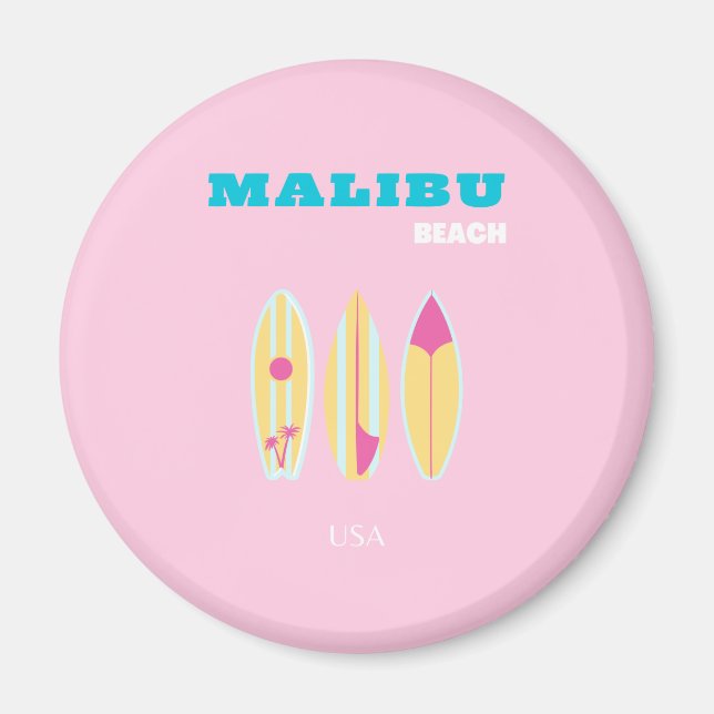 Malibu, Malibu Beach, Preppy, Preppy Girl, Rosa Magnet (Framsidan)