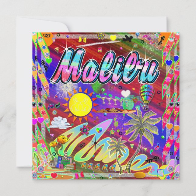 Malibu Nu Era-kort Julkort (Framsida)