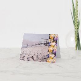 Malibu Orchid Trim Surf Välkomstkort Inbjudan