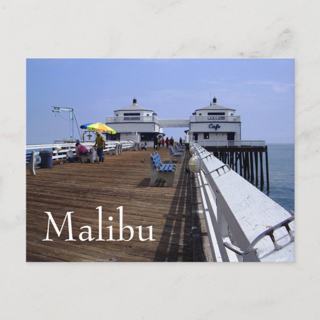 Malibu Pier, Kaliforniens vykort (Framsida)