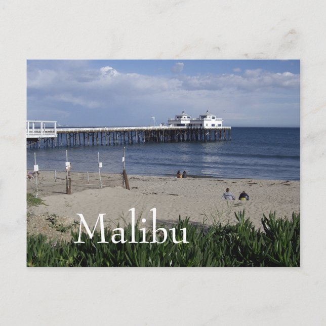 Malibu Pier, Kaliforniens vykort (Framsida)