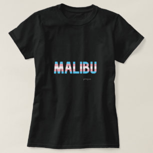 Malibu Pride Transgender Flagga T Shirt W.