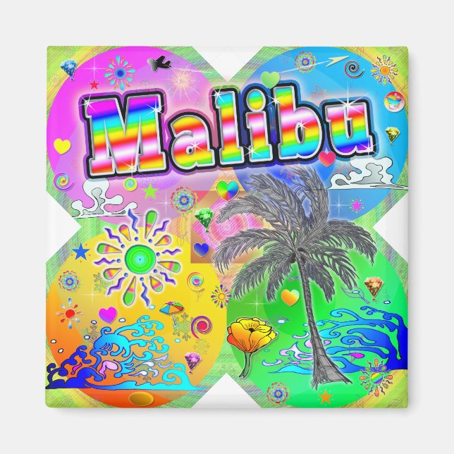 Malibu Quadro Seasons Magnet (Framsidan)