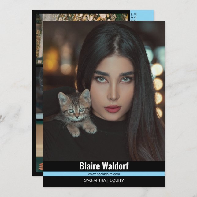 Malibu Ridge 4 | Modellering av komp-kort Inbjudningar (Fram/baksida)