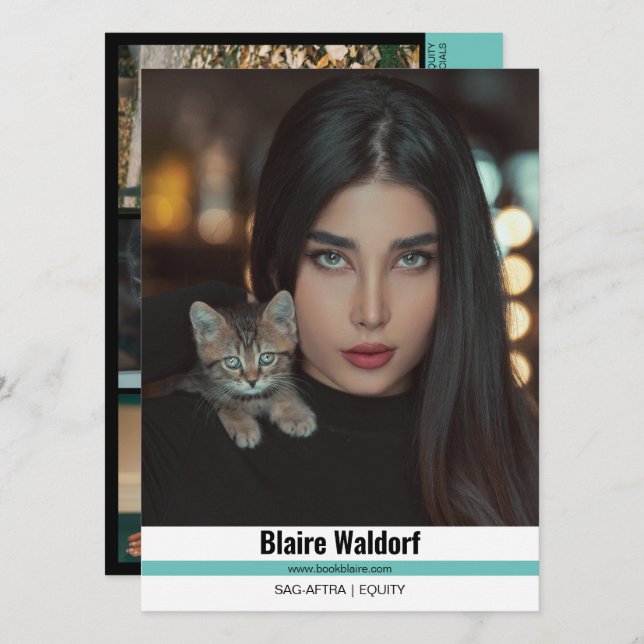 Malibu Ridge 4 | Modellering av komp-kort Inbjudningar (Fram/baksida)