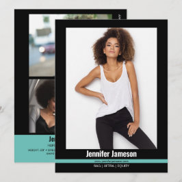 Malibu Ridge 4-modellskådespelarkort för talent Inbjudningar