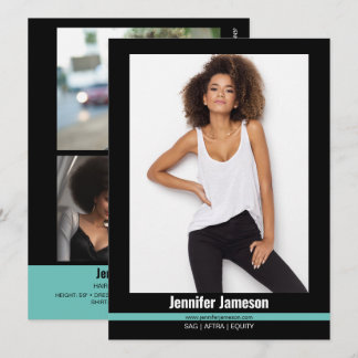 Malibu Ridge 4-modellskådespelarkort för talent Inbjudningar