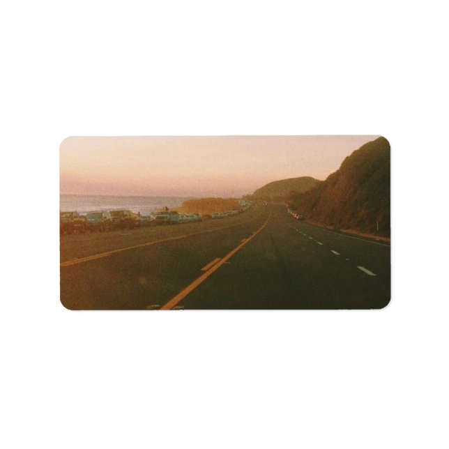 Malibu Roadtrip Adressetikett (Framsidan)