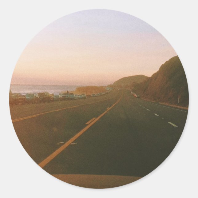 Malibu Roadtrip Runt Klistermärke (Framsida)