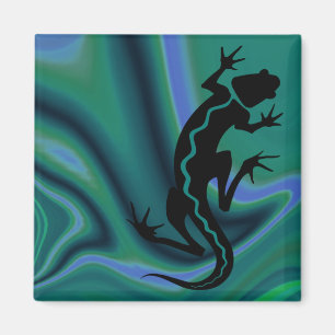 "Malibu Salamander" av Cheryl Daniels Magnet