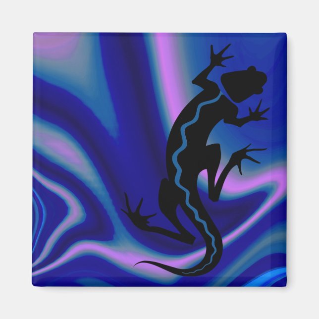 "Malibu Salamander" av Cheryl Daniels Magnet (Framsidan)