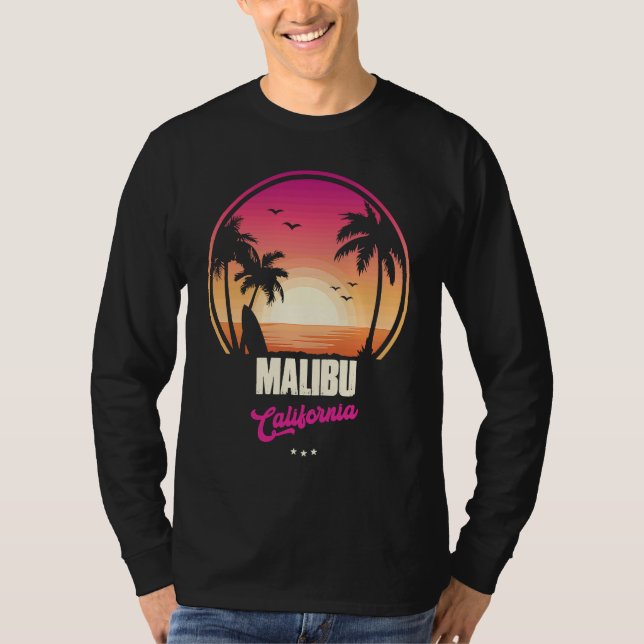 Malibu Souvenir  California Reminder T Shirt (Framsida)