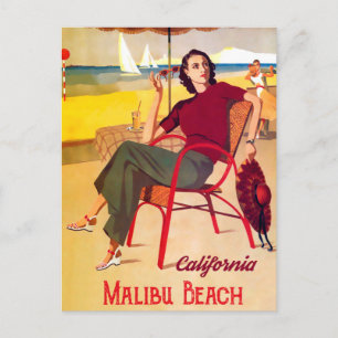 Malibu-stranden Vykort