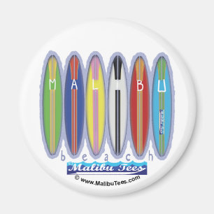 Malibu strandsurfingbrädor magnet