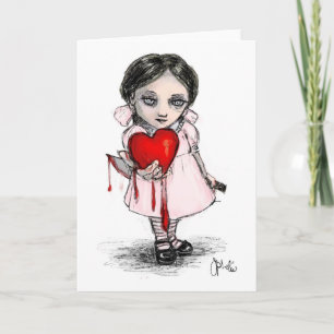 Malicious Valentine Girl Helgkort