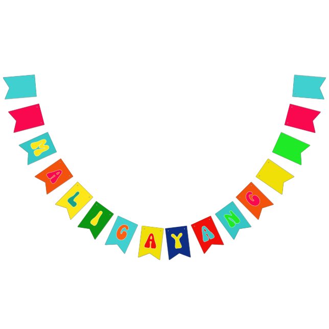 MALIGAYANG Bunting Flagga Filipino Kaarawan Banner (Alla)