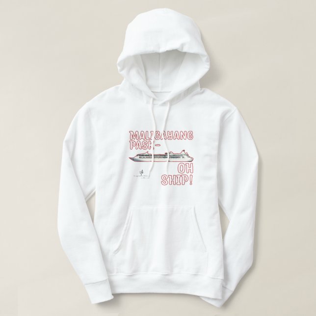 Maligayang Pask-OH FRAKT! Grönt jul Cruise Ho Hoodie (Design framsida)