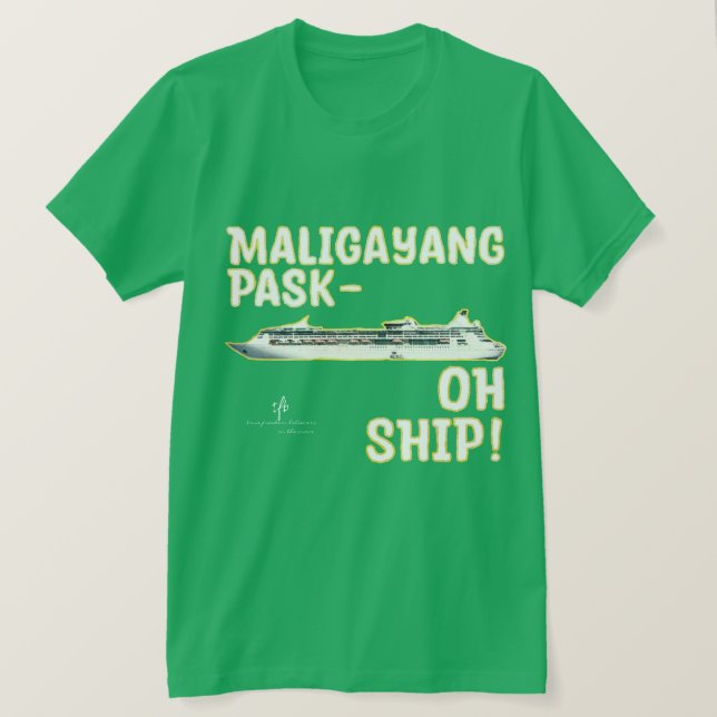 Maligayang Pask-OH FRAKT! Guld jul Cruise T Shirt (Design framsida)