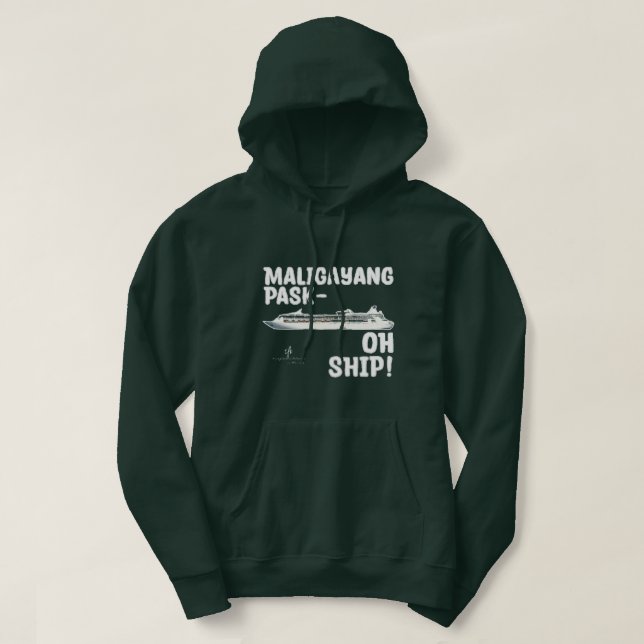 Maligayang Pask-OH FRAKT! Silver jul Cruise Hoodie (Design framsida)