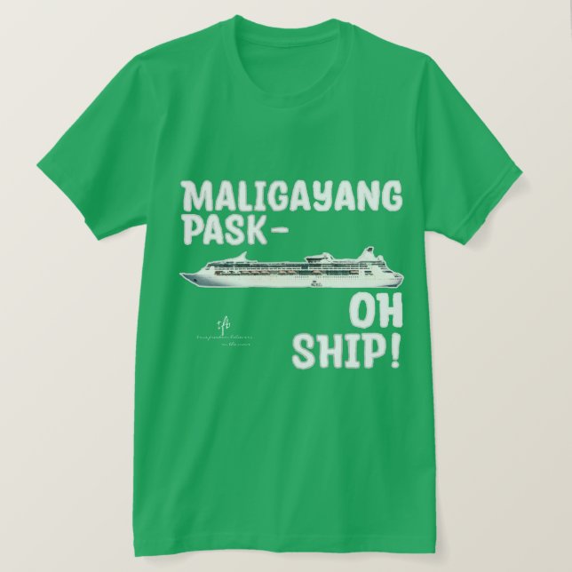 Maligayang Pask-OH FRAKT! Silver jul Cruise T Shirt (Design framsida)