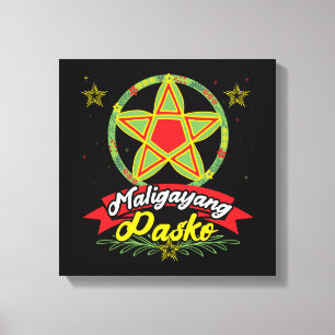 Maligayang Pasko Filipino jul Filippinerna Canvastryck
