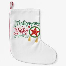 Maligayang Pasko Filipino jul Filippinerna Liten Julstrumpa