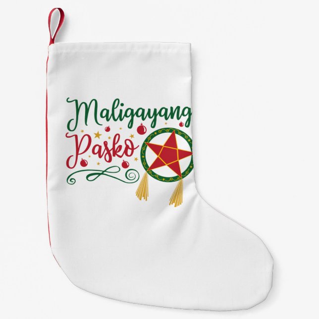 Maligayang Pasko Filipino jul Filippinerna Liten Julstrumpa (Framsidan)