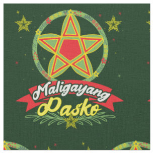Maligayang Pasko Filipino jul Filippinerna Tyg
