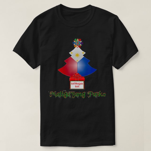 Maligayang Pasko Filipino jul Parol T Shirt (Design framsida)