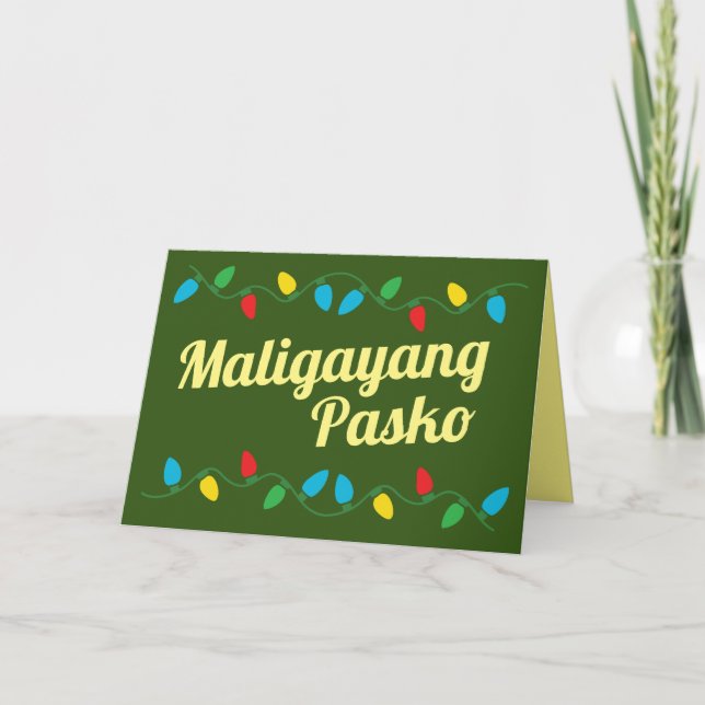 Maligayang Pasko | Filippinernas julkort Helgkort (Framsida)