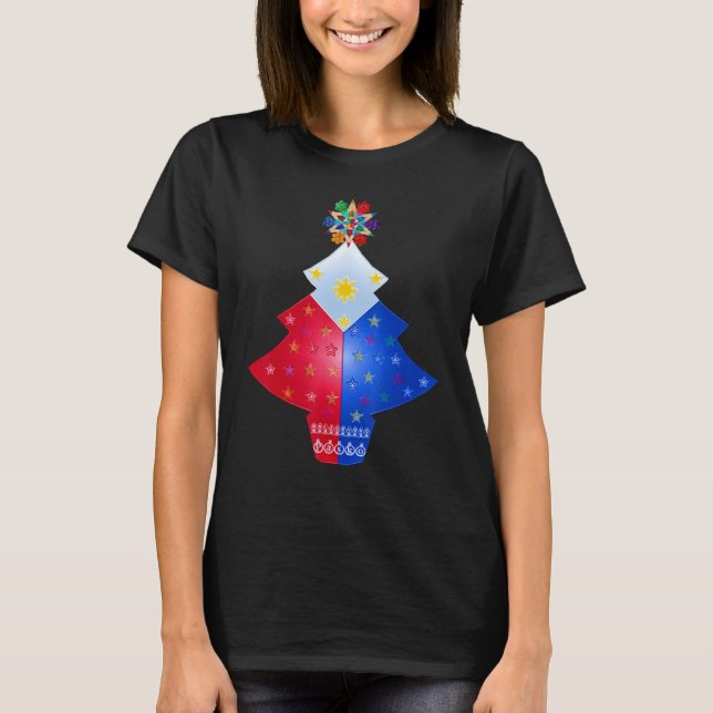 Maligayang Pasko, God jul Filippinerna T Shirt (Framsida)