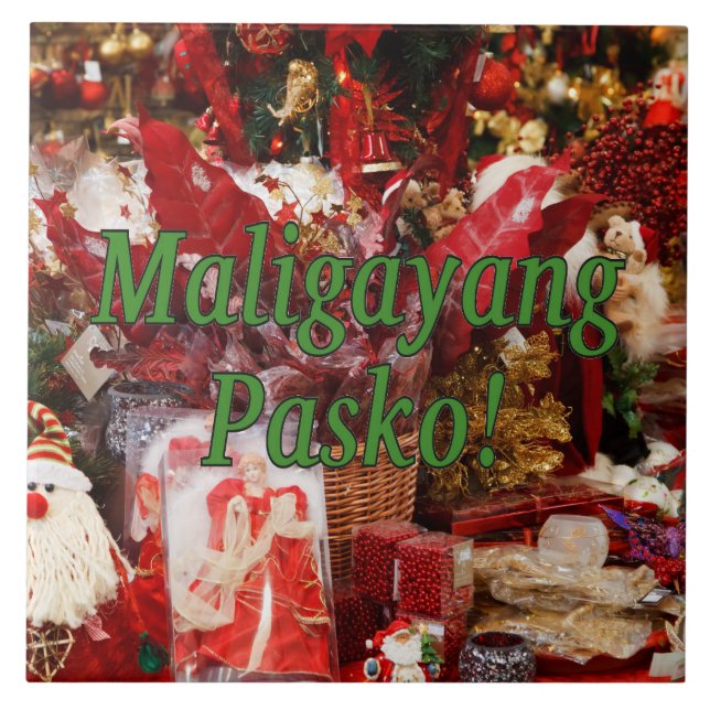 Maligayang Pasko! God jul i Tagalog gf Kakelplatta (Framsidan)