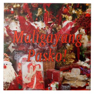 Maligayang Pasko! God jul i Tagalog rf Kakelplatta