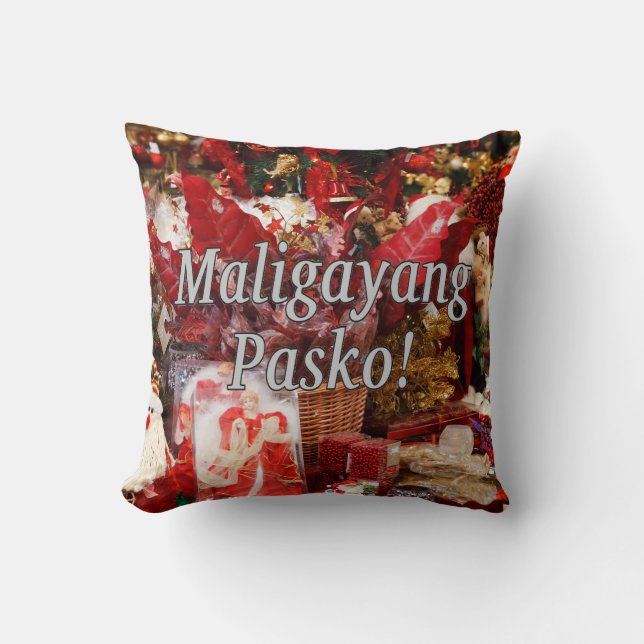 Maligayang Pasko! God jul i Tagalog wf Kudde (Framsida)