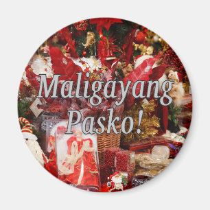 Maligayang Pasko! God jul i Tagalog wf Magnet