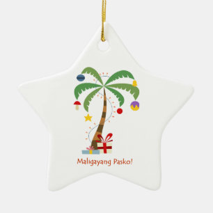 Maligayang Pasko! Julgranprydnad Julgransprydnad Keramik