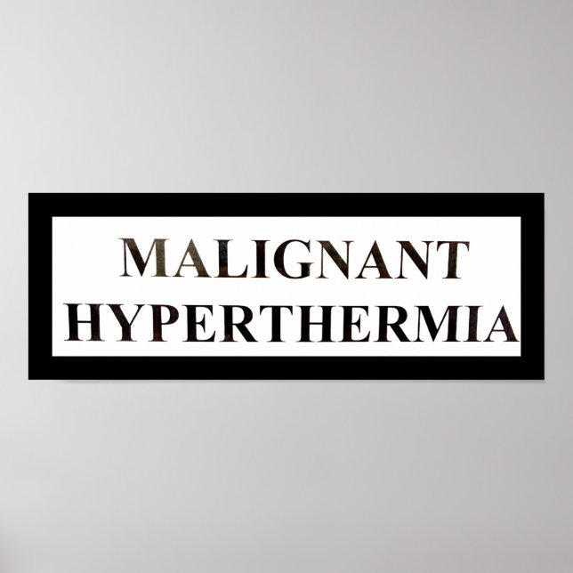MALIGNANT Hypertermi Poster (Framsidan)