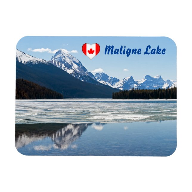 Maligne Lake - Jasper nationalpark, Kanada Magnet (Horisontell)