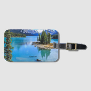 Maligne Sjö, Alberta, Kanada Bagagebricka