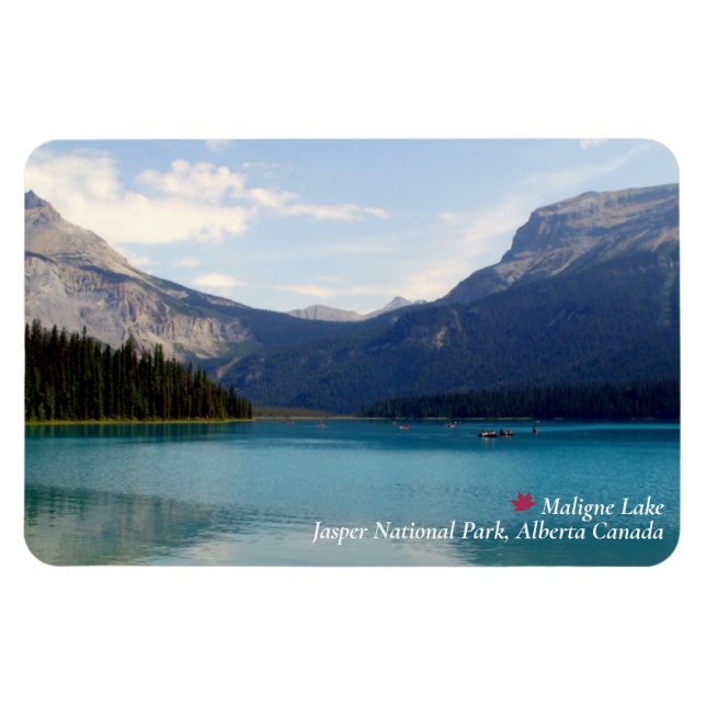 ©Maligne Sjö /Jasper National Park, Kanada Magnet (Horisontell)