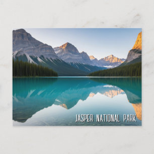 Maligne Sjö Jasper nationalpark Kanada Vykort